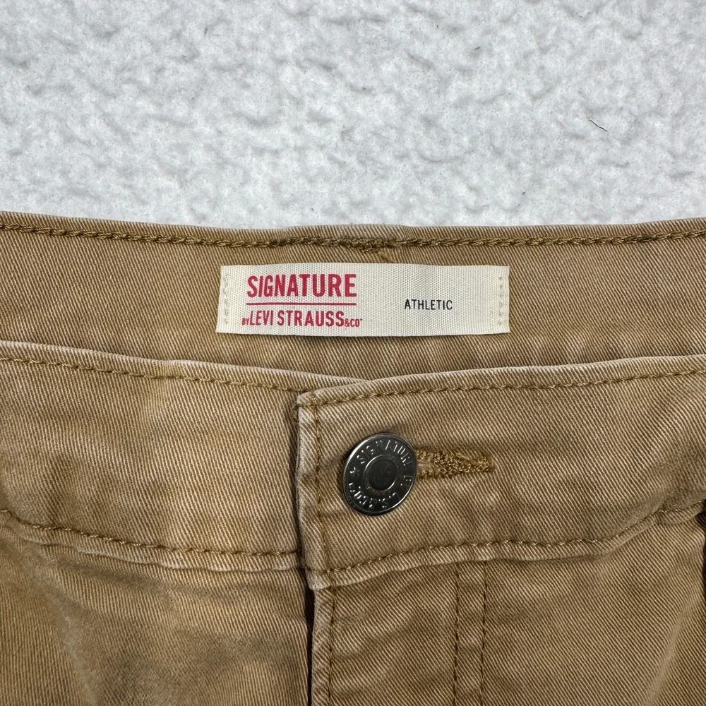 Signature Levi Strauss Athletic Fit Khaki Pants‎ Men's Size 32x34